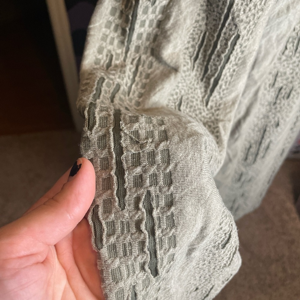 Distressed Green Pullover Jacket - image 5